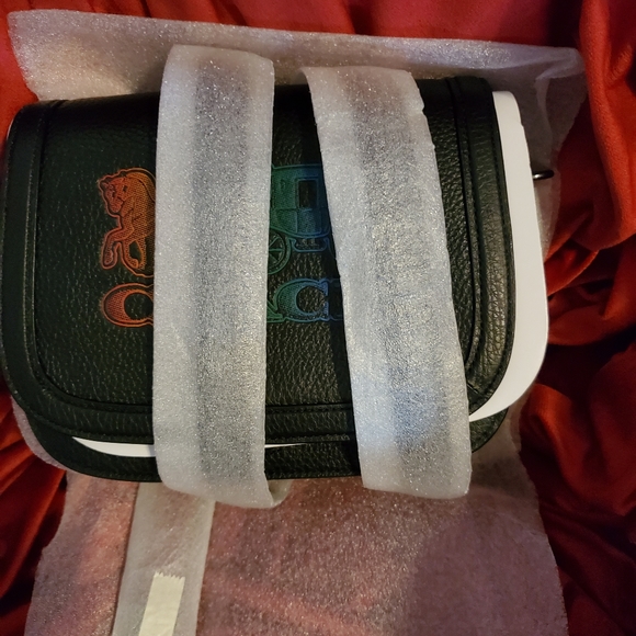 New COACH Saddlebag Crossbody w/ Horse Carriage ❤🧡💛💚💙💜 - Picture 13 of 16